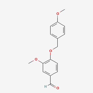 molecular formula C16H16O4 B1303873 3-Methoxy-4-[(4-methoxyphenyl)methoxy]benzaldehyde CAS No. 129047-38-7