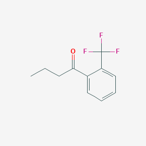 molecular formula C11H11F3O B13038738 1-(2-Trifluoromethyl-phenyl)-butan-1-one 