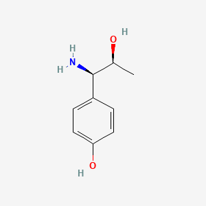 molecular formula C9H13NO2 B13038754 4-[(1R,2S)-1-Amino-2-hydroxypropyl]phenol 