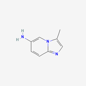 molecular formula C8H9N3 B13038761 3-Methylimidazo[1,2-a]pyridin-6-amine 