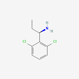 molecular formula C9H11Cl2N B13038772 (R)-1-(2,6-Dichlorophenyl)propan-1-amine 