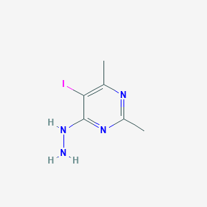molecular formula C6H9IN4 B1303879 4-Hydrazino-5-iodo-2,6-dimethylpyrimidine CAS No. 454473-80-4