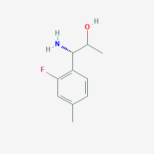 (1S)-1-Amino-1-(2-fluoro-4-methylphenyl)propan-2-OL