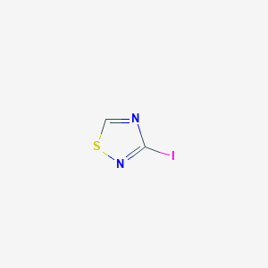 molecular formula C2HIN2S B13038846 3-Iodo-1,2,4-thiadiazole 