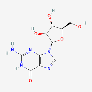 2-Amino-9-((2S,3S,4S,5R)-3,4-dihydroxy-5-(hydroxymethyl)tetrahydrofuran-2-yl)-1H-purin-6(9H)-one