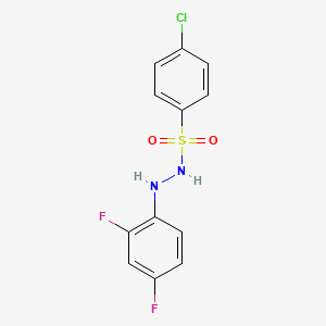 4-chloro-N'-(2,4-difluorophenyl)benzenesulfonohydrazide