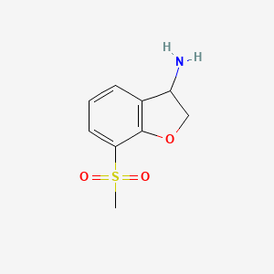 7-Methanesulfonyl-2,3-dihydro-1-benzofuran-3-amine