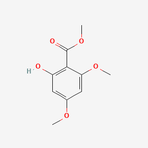 molecular formula C10H12O5 B13038948 Methyl 2-hydroxy-4,6-dimethoxybenzoate CAS No. 51116-92-8