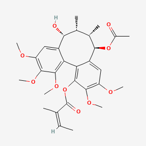 molecular formula C30H38O10 B13038990 SchisantherinK 