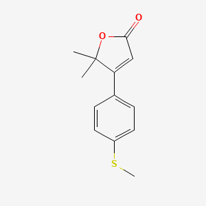 5,5-Dimethyl-4-(4-(methylthio)phenyl)furan-2(5H)-one