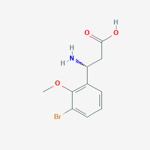 (3R)-3-Amino-3-(3-bromo-2-methoxyphenyl)propanoic acid