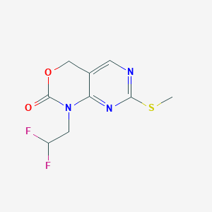 1-(2,2-Difluoroethyl)-7-(methylthio)-1,4-dihydro-2H-pyrimido[4,5-D][1,3]oxazin-2-one