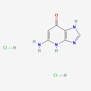 5-Amino-1H-imidazo[4,5-b]pyridin-7(4H)-one dihydrochloride