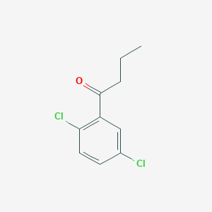 molecular formula C10H10Cl2O B13039057 1-(2,5-Dichlorophenyl)butan-1-one 