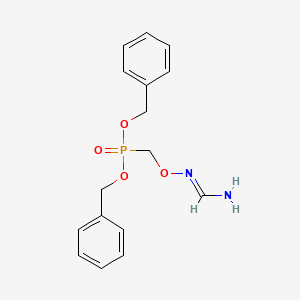 N'-[bis(phenylmethoxy)phosphorylmethoxy]methanimidamide