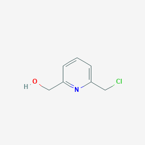 molecular formula C7H8ClNO B13039152 (6-(Chloromethyl)pyridin-2-yl)methanol CAS No. 40054-00-0