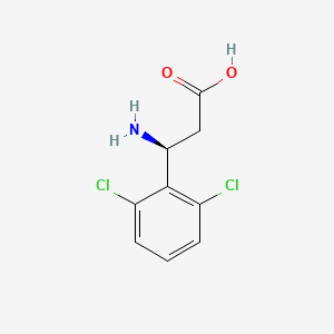 (3S)-3-amino-3-(2,6-dichlorophenyl)propanoic acid