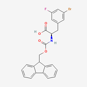 N-Fmoc-3-bromo-5-fluoro-D-phenylalanine