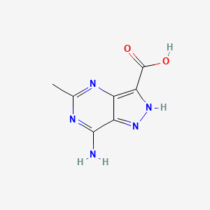 7-Amino-5-methyl-2H-pyrazolo[4,3-d]pyrimidine-3-carboxylic acid