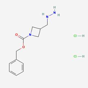 Benzyl 3-(hydrazinylmethyl)azetidine-1-carboxylate dihydrochloride