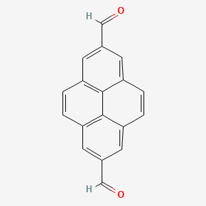 molecular formula C18H10O2 B13039267 Pyrene-2,7-dicarbaldehyde 