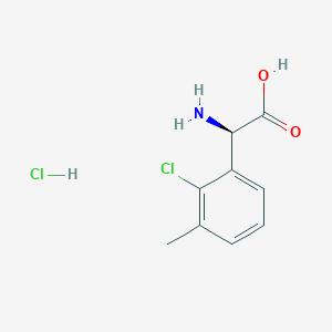 (R)-2-Amino-2-(2-chloro-3-methylphenyl)acetic acid hcl