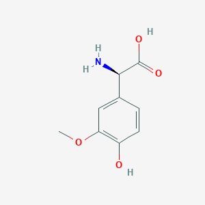 (2R)-2-amino-2-(4-hydroxy-3-methoxyphenyl)acetic acid