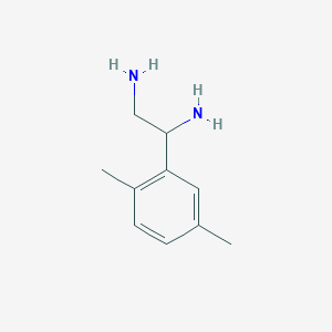 molecular formula C10H16N2 B13039293 1-(2,5-Dimethylphenyl)ethane-1,2-diamine CAS No. 69810-84-0