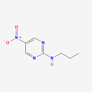 molecular formula C7H10N4O2 B13039348 5-nitro-N-propylpyrimidin-2-amine 