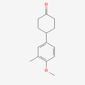 4-(4-Methoxy-3-methylphenyl)cyclohexan-1-one