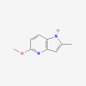 molecular formula C9H10N2O B13039355 5-methoxy-2-methyl-1H-pyrrolo[3,2-b]pyridine 