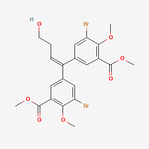 Methyl 3-bromo-5-[1-(3-bromo-4-methoxy-5-methoxycarbonyl-phenyl)-4-hydroxy-but-1-enyl]-2-methoxy-benzoate