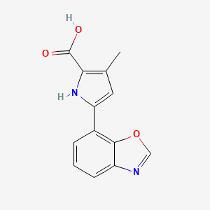 5-(Benzo[d]oxazol-7-yl)-3-methyl-1H-pyrrole-2-carboxylicacid