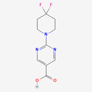 2-(4,4-Difluoropiperidin-1-YL)pyrimidine-5-carboxylic acid