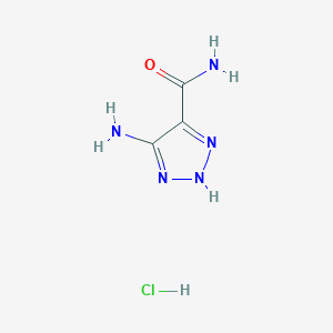 5-Amino-2H-triazole-4-carboxamide hydrochloride