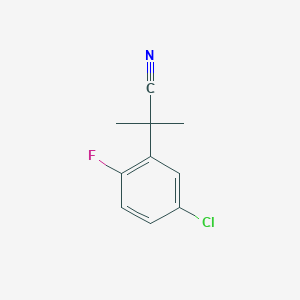 2-(5-Chloro-2-fluorophenyl)-2-methylpropanenitrile