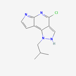 4-Chloro-1-isobutyl-1,6-dihydropyrazolo[3,4-D]pyrrolo[2,3-B]pyridine