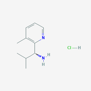 (1R)-2-Methyl-1-(3-methyl(2-pyridyl))propylamine hcl