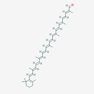 molecular formula C40H52O B13039499 Torularhodinaldehyde CAS No. 5999-29-1