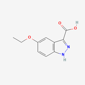 molecular formula C10H10N2O3 B13039523 5-Ethoxy-1H-indazole-3-carboxylicacid 