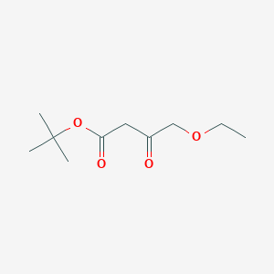 molecular formula C10H18O4 B13039566 4-Ethoxy-3-oxo-butanoic acid tert-butyl ester 