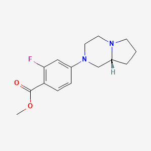 Methyl (R)-2-fluoro-4-(hexahydropyrrolo[1,2-A]pyrazin-2(1H)-YL)benzoate