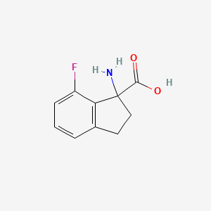 1-Amino-7-fluoro-2,3-dihydro-1H-indene-1-carboxylic acid