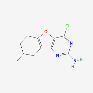 4-Chloro-8-methyl-6,7,8,9-tetrahydrobenzofuro[3,2-D]pyrimidin-2-amine