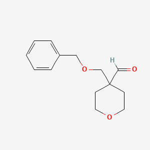 4-((Benzyloxy)methyl)tetrahydro-2H-pyran-4-carbaldehyde