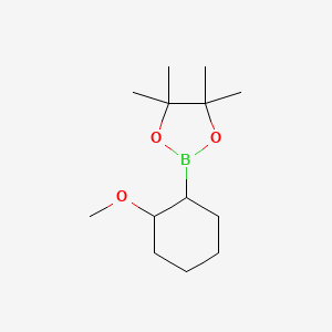 molecular formula C13H25BO3 B13039712 2-(2-Methoxycyclohexyl)-4,4,5,5-tetramethyl-1,3,2-dioxaborolane 