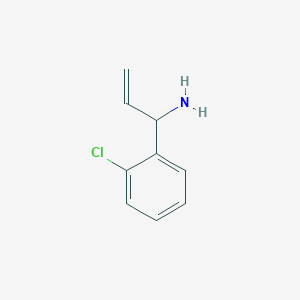 molecular formula C9H10ClN B13039720 1-(2-Chlorophenyl)prop-2-EN-1-amine 