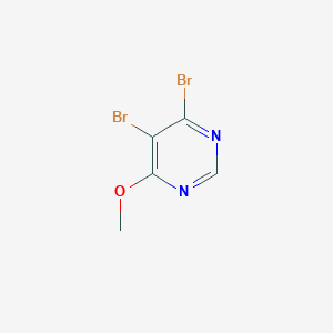 molecular formula C5H4Br2N2O B13039728 4,5-Dibromo-6-methoxypyrimidine CAS No. 503425-88-5