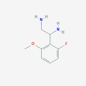 1-(2-Fluoro-6-methoxyphenyl)ethane-1,2-diamine