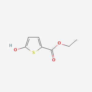 molecular formula C7H8O3S B13039777 Ethyl 5-hydroxy-2-thiophenecarboxylate CAS No. 7210-60-8